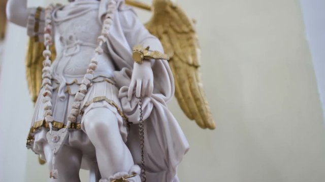 Church archangel Michael with a sword
