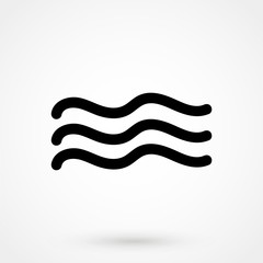wave icon vector