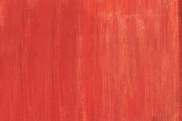 Wooden  orange red background texture with faded paint