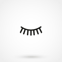 eyelash icon vector