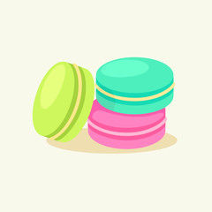 French dessert. Macaroon