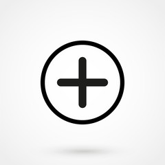 Obraz premium plus icon vector