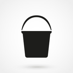 bucket icon vector