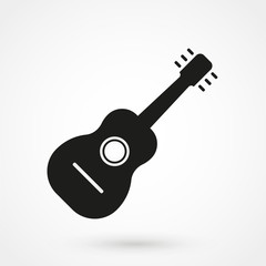 guitar icon vector