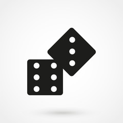 dice icon vector
