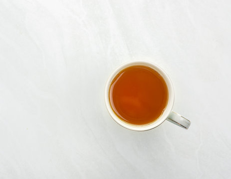 Tea is a top view