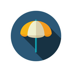 Beach Parasol flat icon. Summer. Vacation