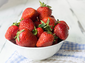 Strawberries first in a season