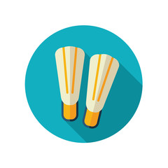 Flippers flat icon. Summer. Vacation
