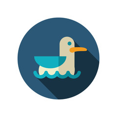 Seagull flat icon. Summer. Vacation
