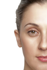 Obraz premium female face cropped