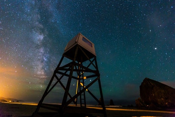 Milky way on the beach