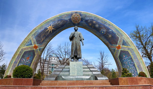 Monument Of Rudaki In Dushanbe