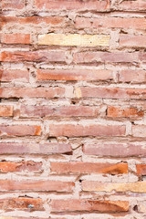 Ancient brick wall. Red texture. Can be used as background