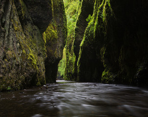 Water goes through rocks