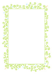 Floral Doodle Frame