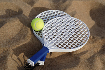 Beach tennis set