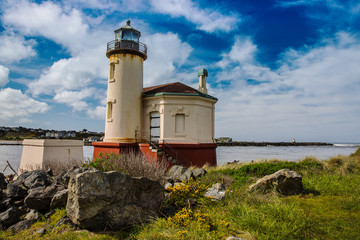 Lighthouse and blue sky