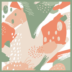 Vector Illustration of a Colorful Painted Design Background