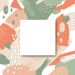 Vector Illustration of a Colorful Painted Design Background