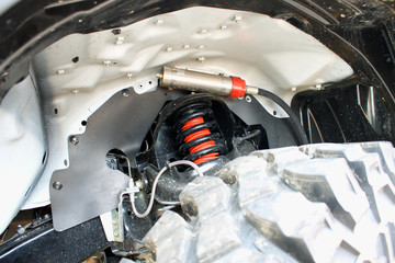 shock absorber and suspension on car