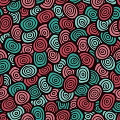 simple doodle seamless pattern, hand drawn vector illustration