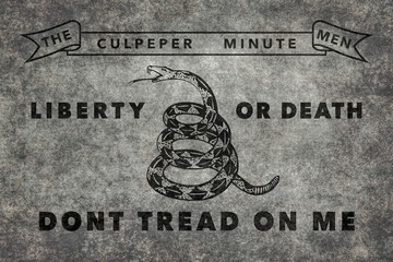 The Culpeper Minutemen flag, Worn distressed version