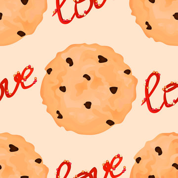 Cookies pattern. Sweet pattern
