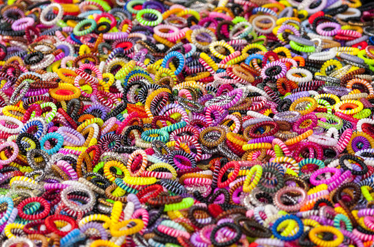 Hair Scrunchies - Colored Background