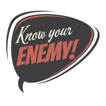 Know Your Enemy Retro Speech Bubble