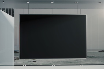 Fototapeta premium Empty black board
