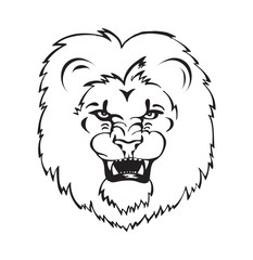 roaring lion head