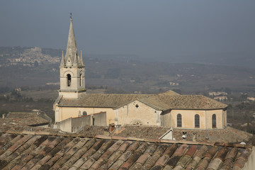 Fototapeta na wymiar Bonnieux Village Church; Provence