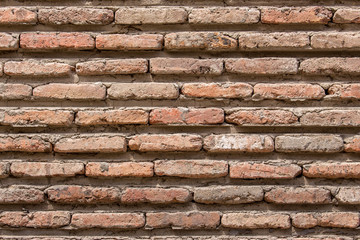 red, brown brickwall cement background, vintage red brown brickw
