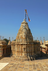 Hindu Jain Temple named Satris Deori built in 11th century in Fort Chittor, Chittorgarh city, Rajasthan, India.