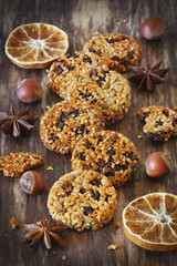 Obraz na płótnie Canvas Cookies from sesame seeds