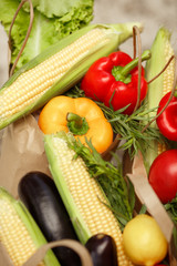 autumn fresh vegetables 