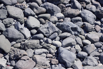 Graue Steine Strand