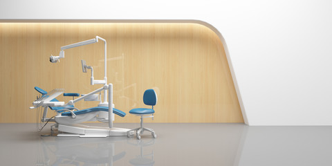 Interior 3d rendering Dental clinic for your art work