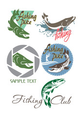 pike fish logo