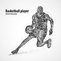 Fototapeta premium abstract, basketball, athlete