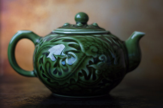 One chinese tea pot for traditional tea ceremony