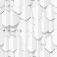 seamless background made of white polygonal shapes