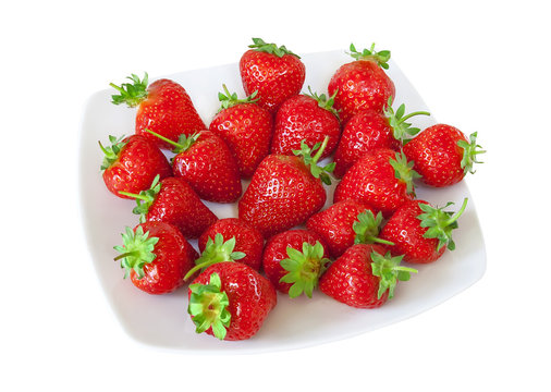 Fresh strawberry plate