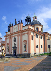 Fototapeta na wymiar Heilig-Kreuz-Kirche, Tetschen / Děčín 