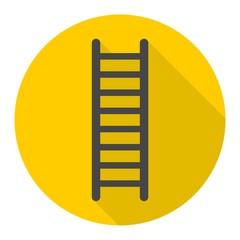 Ladder icon with long shadow