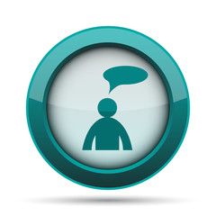 Comments icon - man with bubble