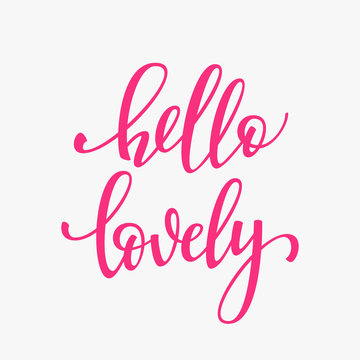 Romantic love lettering typography