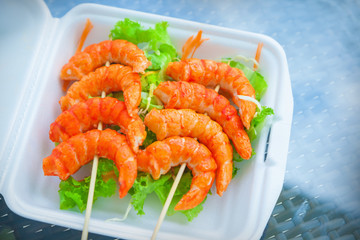 Grilled shrimps