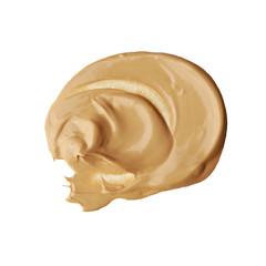 make-up foundation isolated on white background